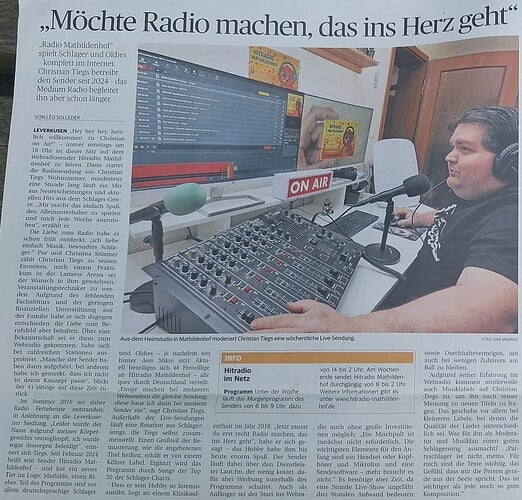 Zeitungsartikel vom 3. Juni 2025